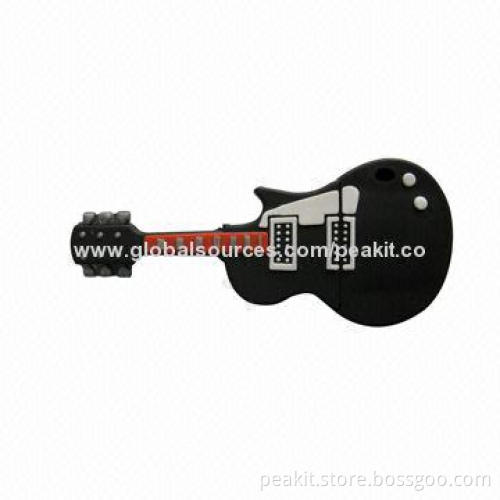 Guitar-shaped USB Flash Drives, RoHS Directive-compliant